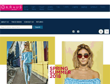 Tablet Screenshot of krausjeans.com